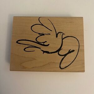 Denami Design Dove large rubber stamp